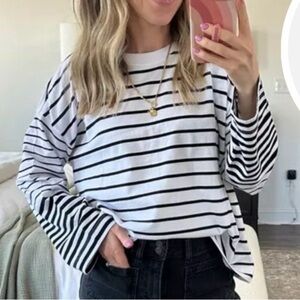 Madewell Striped Long Sleeve Top